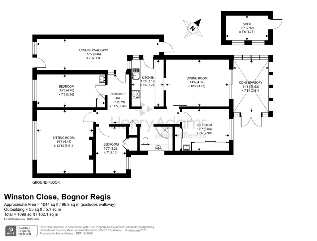 Floorplans For Winston Close, Bognor Regis, PO21