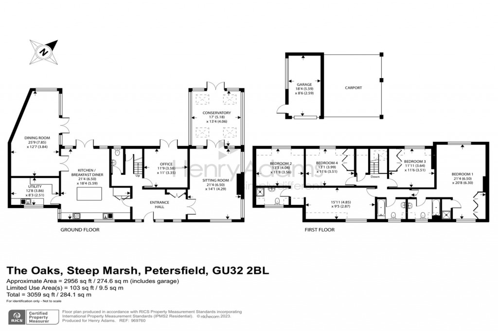 Floorplans For Steep Marsh, Petersfield, GU32