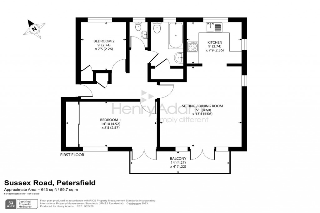Floorplans For Sussex Road, Petersfield, GU31