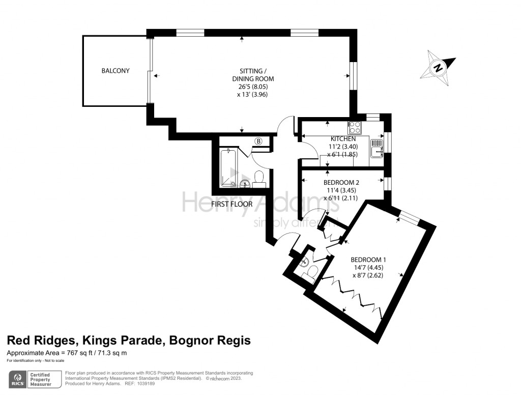 Floorplans For 10 Red Ridges, Kings Parade, Aldwick, Bognor Regis, PO21