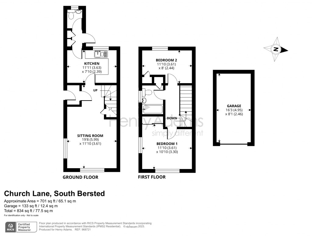 Floorplans For Church Lane, South Bersted, Bognor Regis, PO22