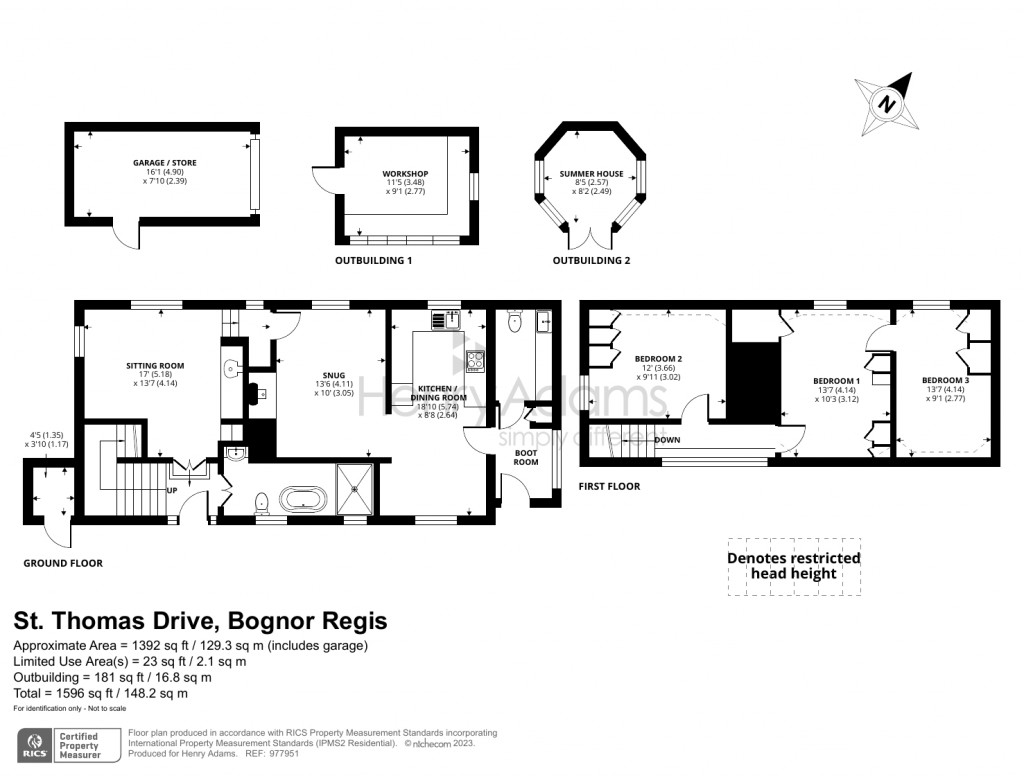 Floorplans For St. Thomas Drive, Pagham, Bognor Regis, PO21