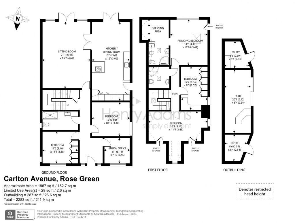 Floorplans For Carlton Avenue, Rose Green, Bognor Regis, PO21