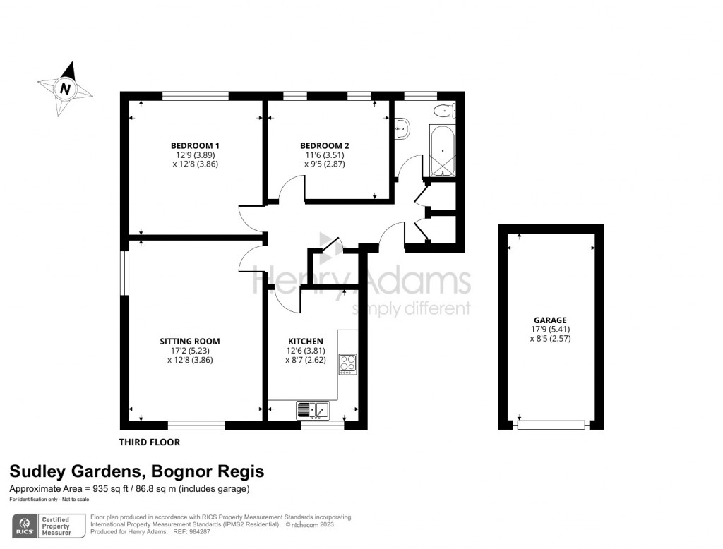 Floorplans For Sudley Gardens, Bognor Regis, PO21