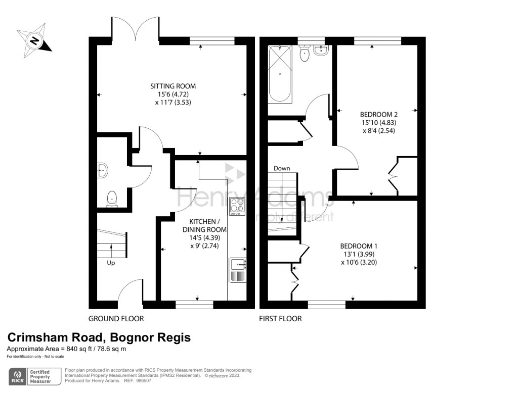 Floorplans For Crimsham Road, Bognor Regis, PO21