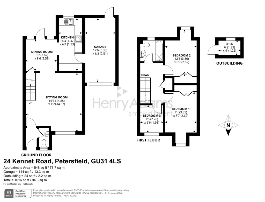 Floorplans For Kennet Road, Petersfield, GU31