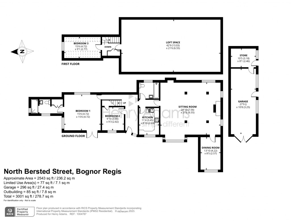 Floorplans For North Bersted Street, Bognor Regis, PO22