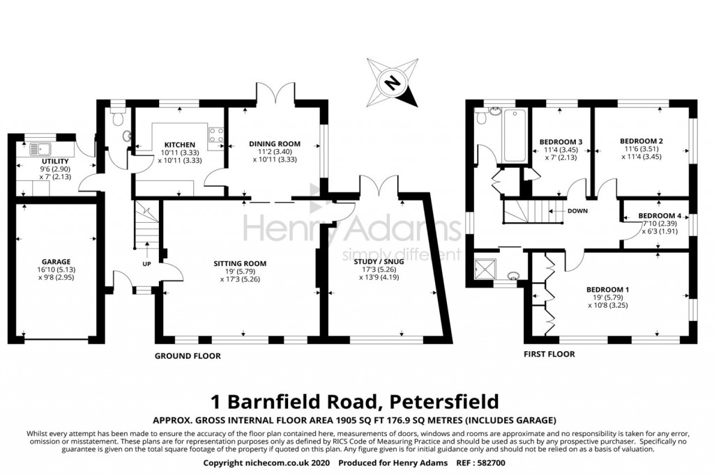 Floorplans For Barnfield Road, Petersfield, GU31