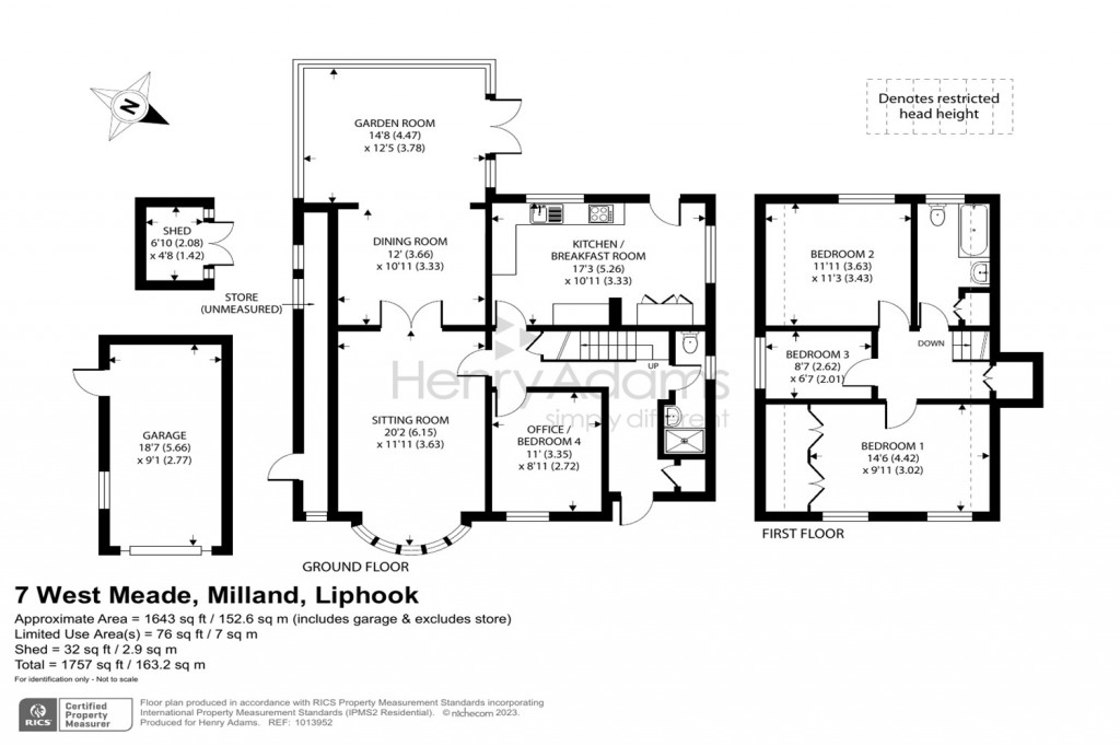 Floorplans For West Meade, Milland, Liphook, GU30
