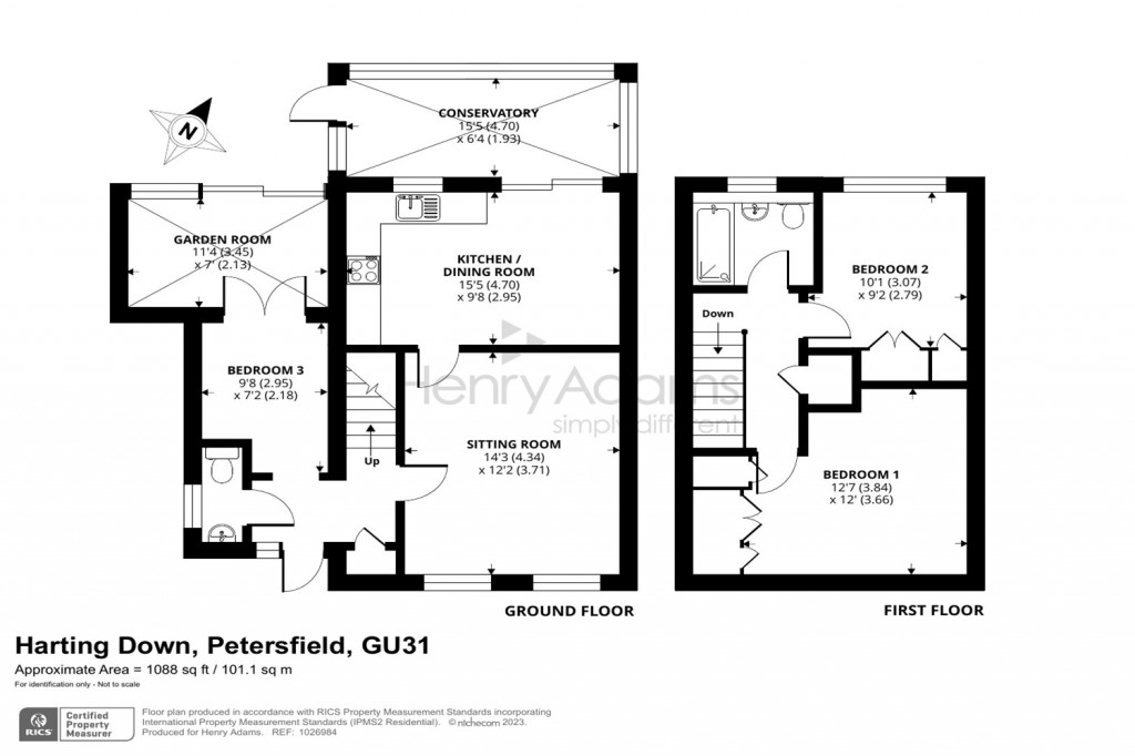 Floorplans For Harting Down, Petersfield, GU31