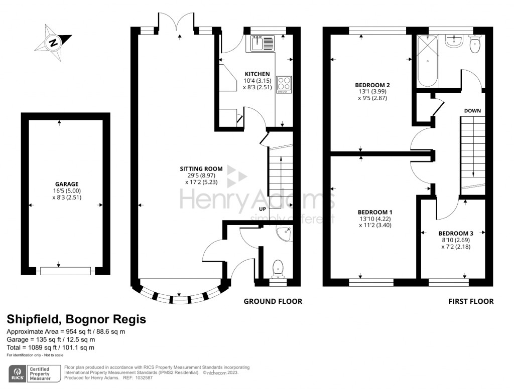 Floorplans For Shipfield, Aldwick, Bognor Regis, PO21