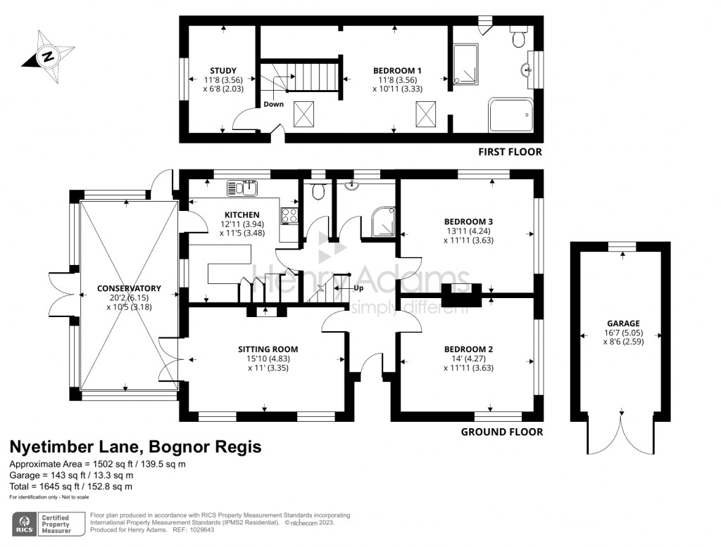 Floorplans For Nyetimber Lane, Rose Green, Bognor Regis, PO21