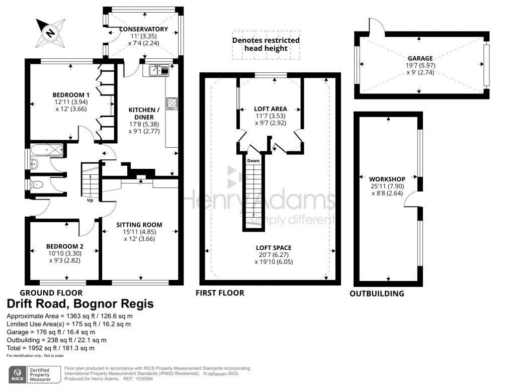 Floorplans For Drift Road, Nyetimber, Bognor Regis, PO21