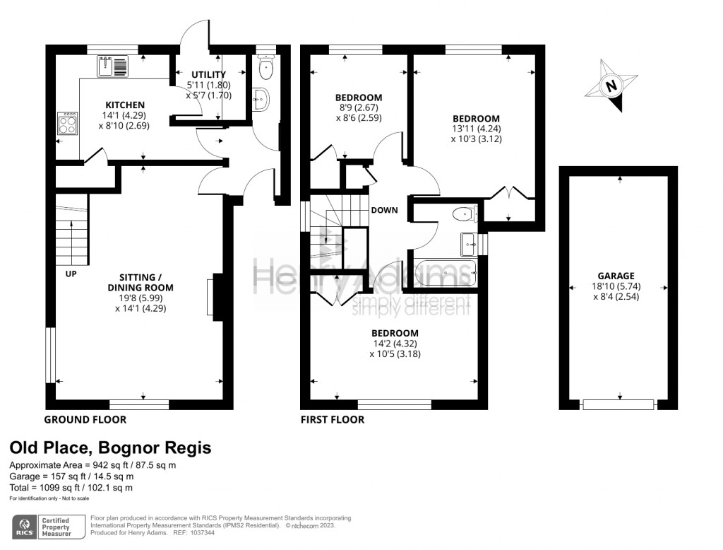Floorplans For Old Place, Aldwick, Bognor Regis, PO21