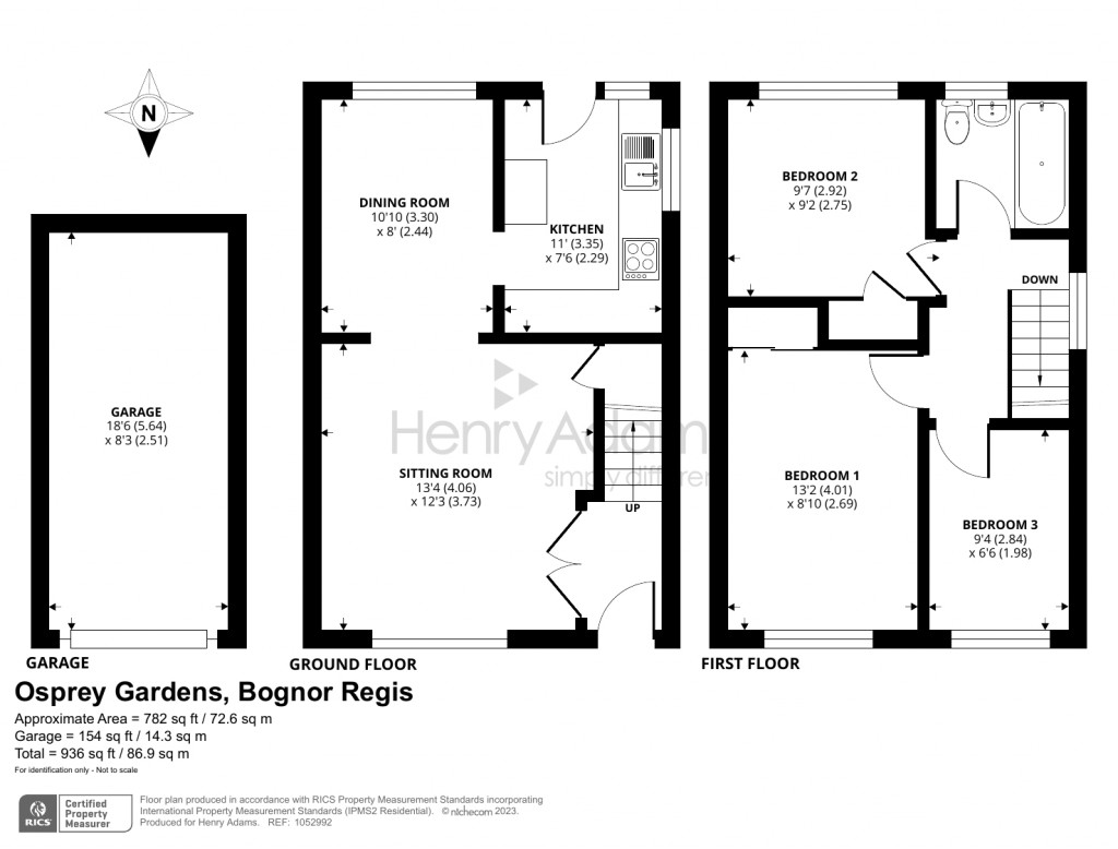 Floorplans For Osprey Gardens, North Bersted, Bognor Regis, PO22