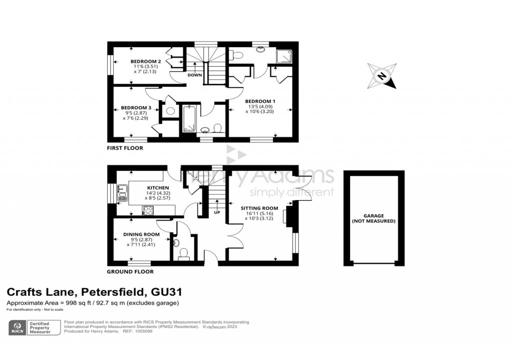 Floorplans For Crafts Lane, Petersfield, GU31