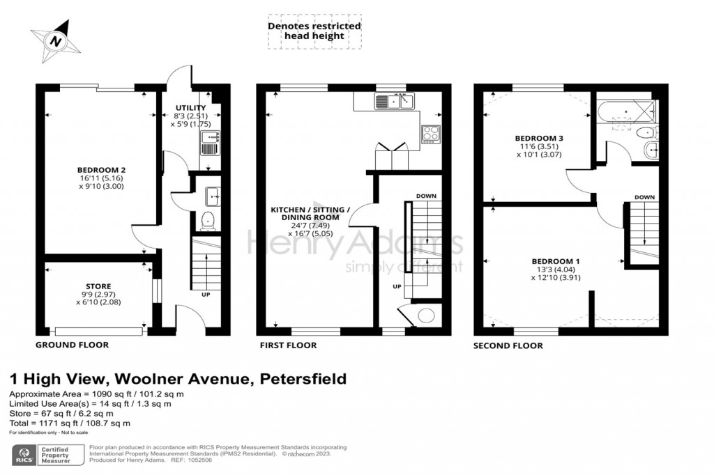 Floorplans For High View, Woolner Avenue, Petersfield, GU32