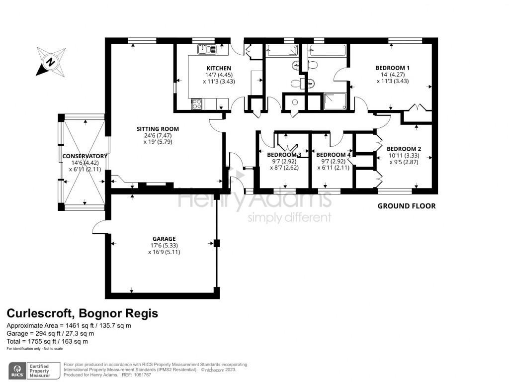 Floorplans For Curlescroft, Aldwick Felds, Bognor Regis, PO21