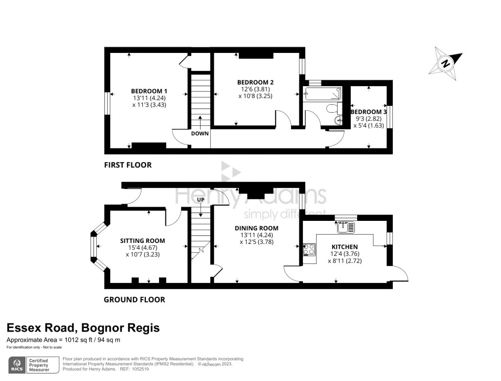 Floorplans For Essex Road, Bognor Regis, PO21