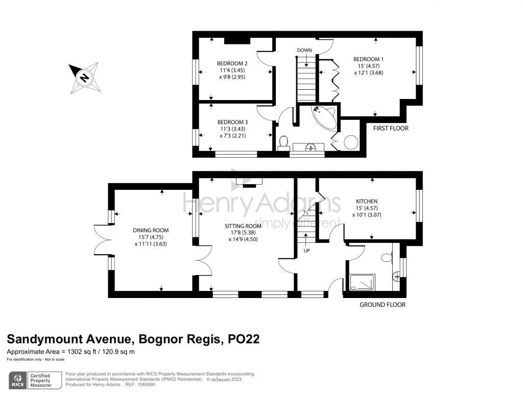 Floorplans For Sandymount Avenue, Bognor Regis, PO22