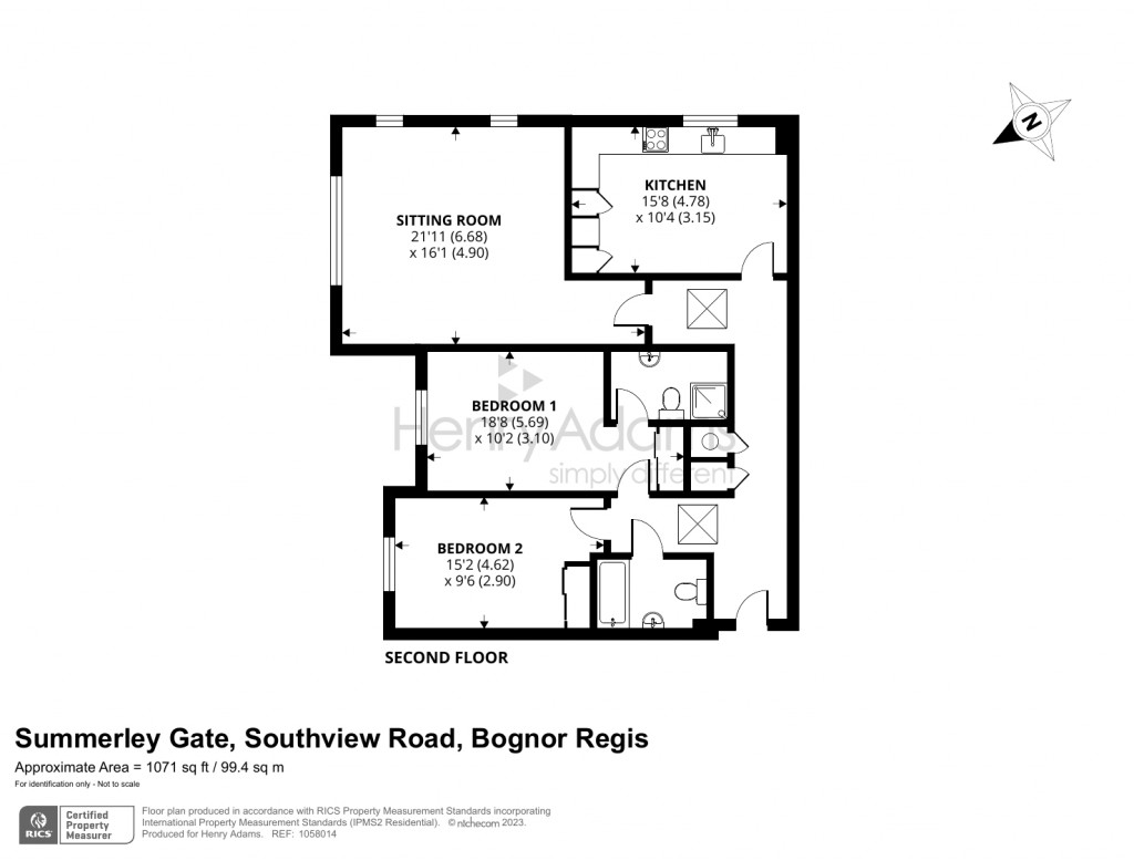 Floorplans For Summerley Gate, Southview Road, Bognor Regis, PO22