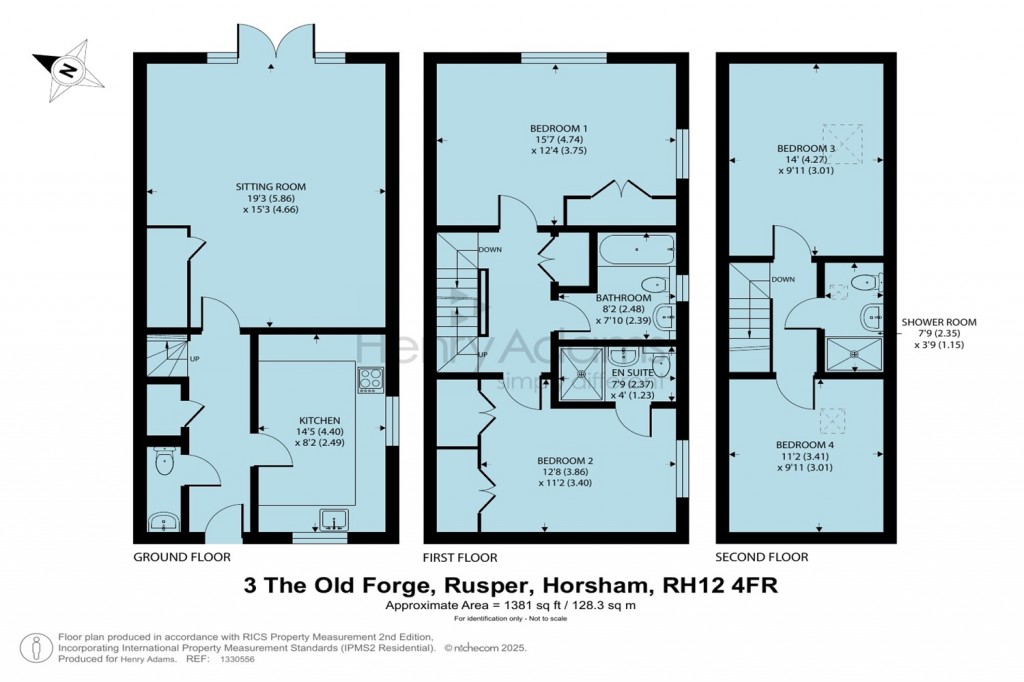 Floorplans For The Old Forge, Rusper, Horsham, RH12