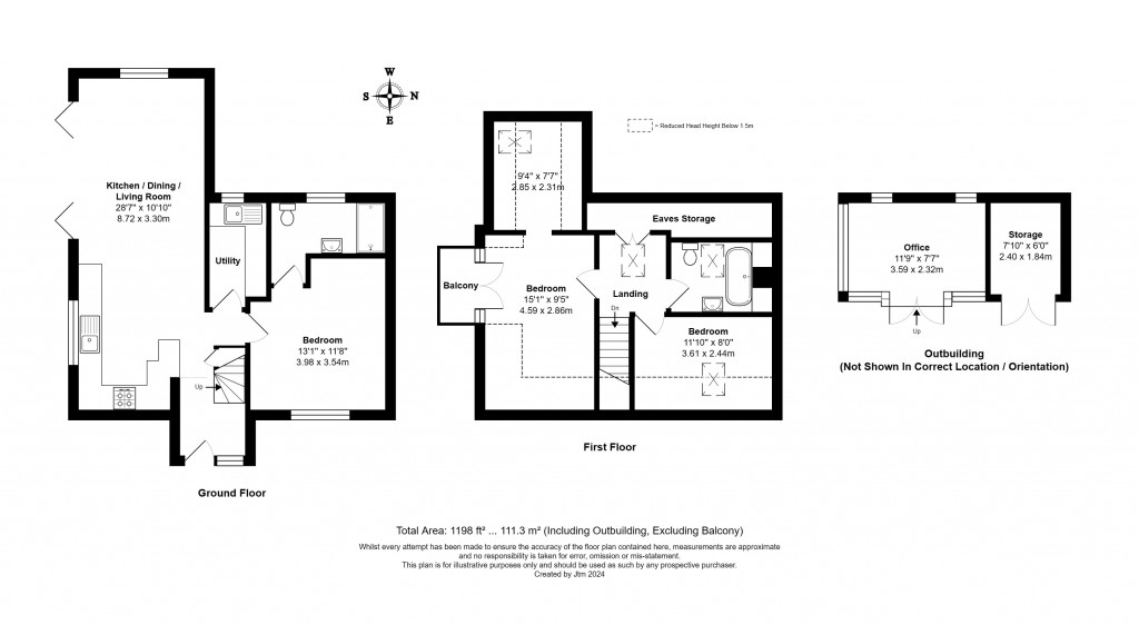 Floorplans For South Lane, Houghton, BN18