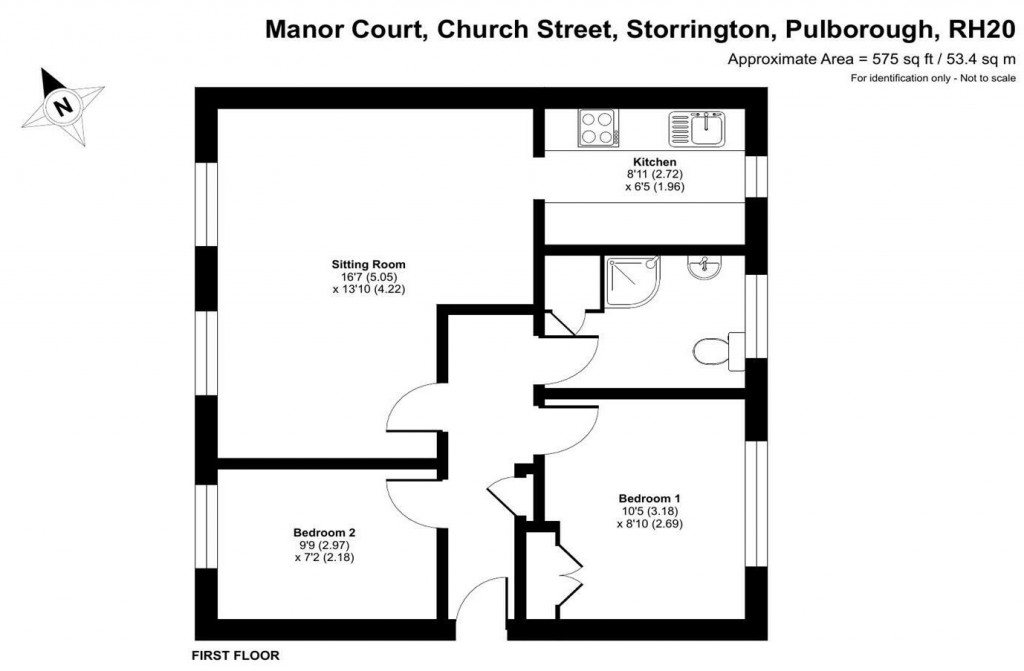 Floorplans For Manor Court, Church Street, Pulborough, RH20