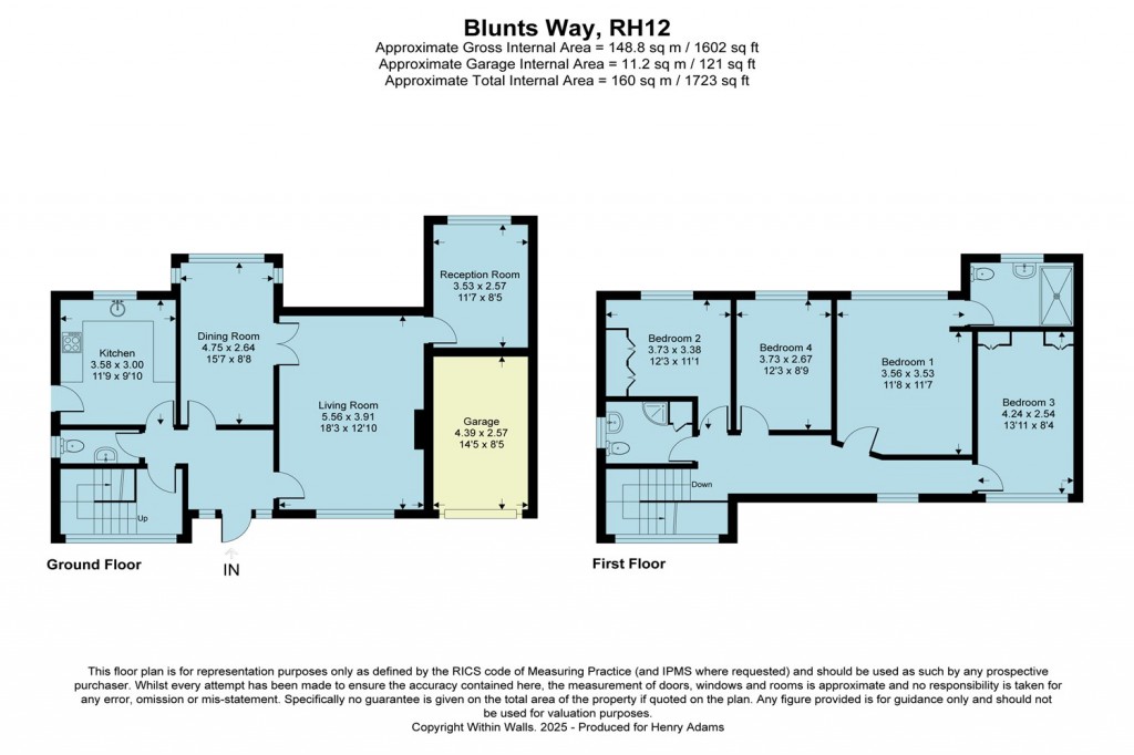 Floorplans For Blunts Way, Horsham, RH12