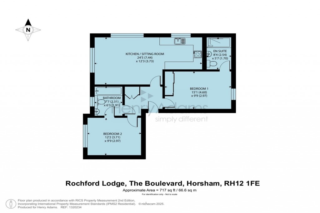 Floorplans For Rochford Lodge, The Boulevard, Horsham, RH12
