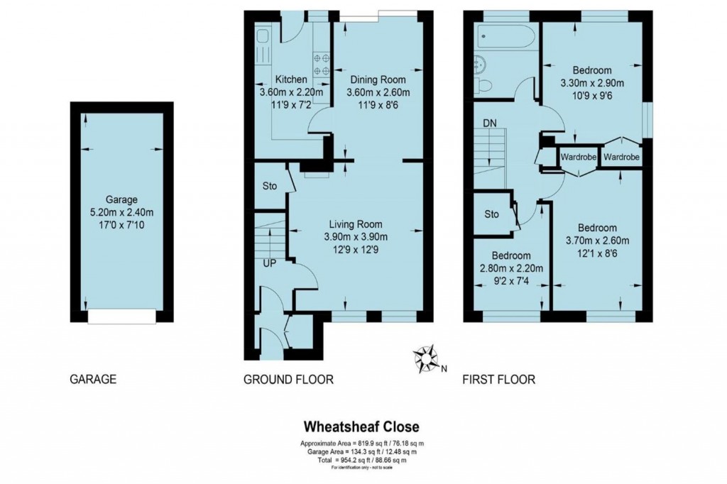Floorplans For Wheatsheaf Close, Horsham, RH12