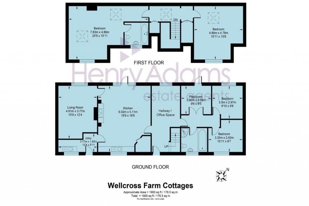 Floorplans For Wellcross Cottage, Five Oaks Road, Slinfold, Horsham, RH13