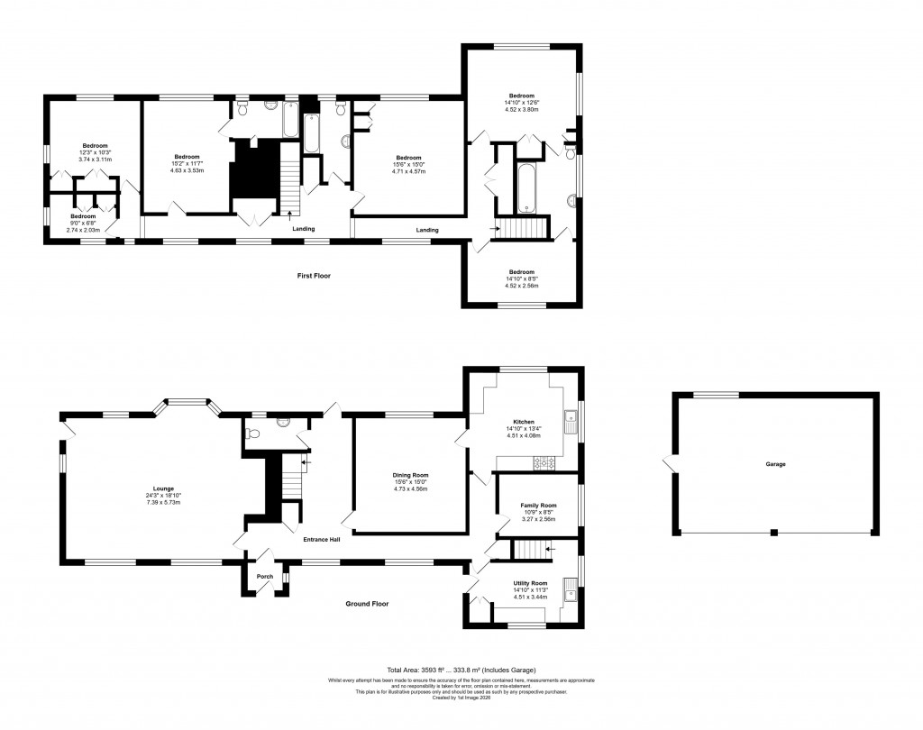 Floorplans For Kirdford, Billingshurst, RH14