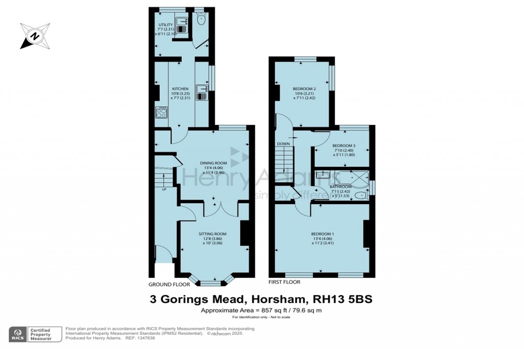 Floorplans For Gorings Mead, Horsham, RH13