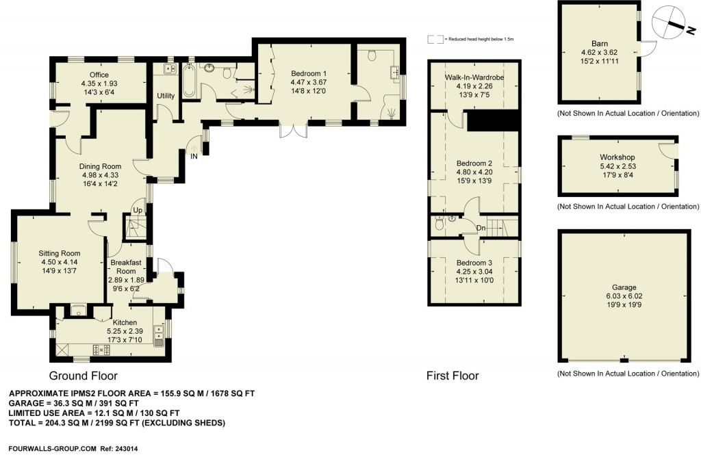 Floorplans For Upper Street, Quainton, HP22