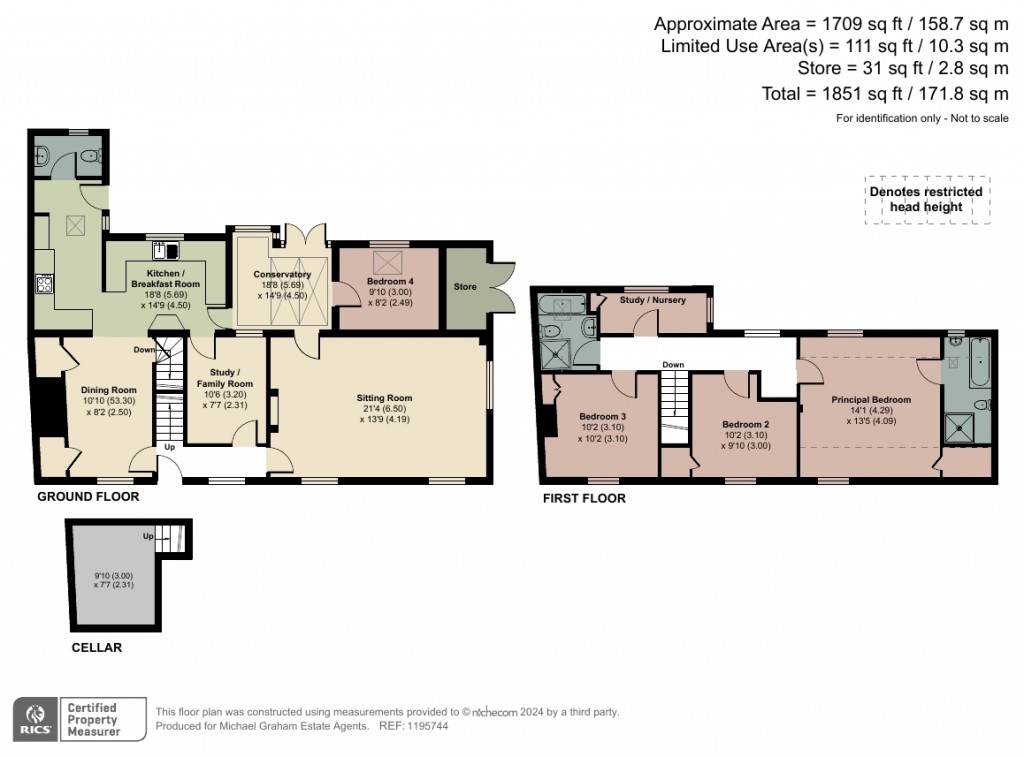 Floorplans For High Street, Weedon, HP22