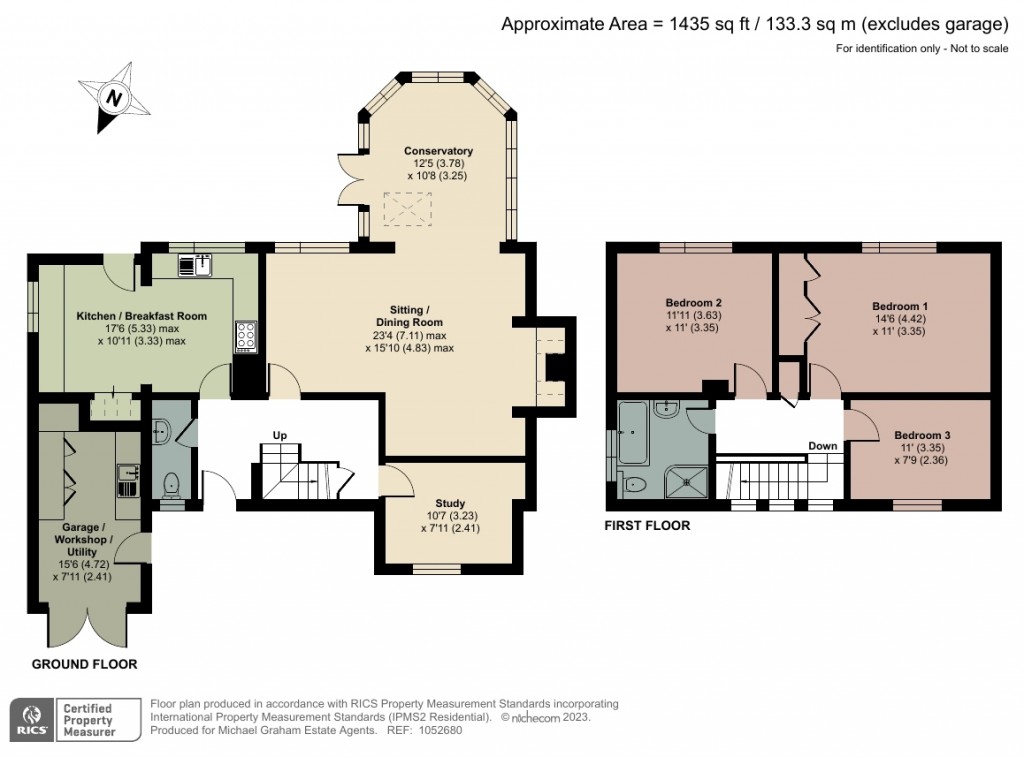 Floorplans For Castle Lane, Whitchurch, HP22