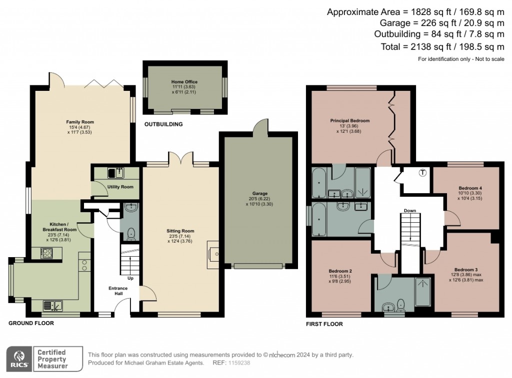 Floorplans For Fairfield Close, Haddenham, HP17