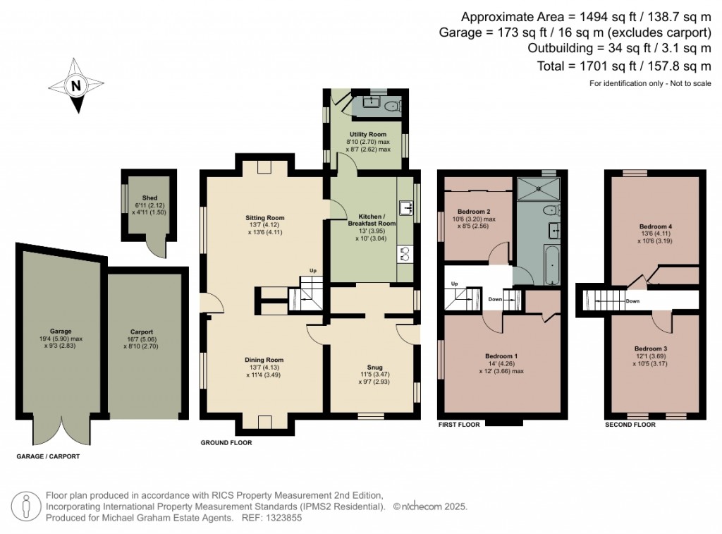 Floorplans For Sedrup, Hartwell, HP17