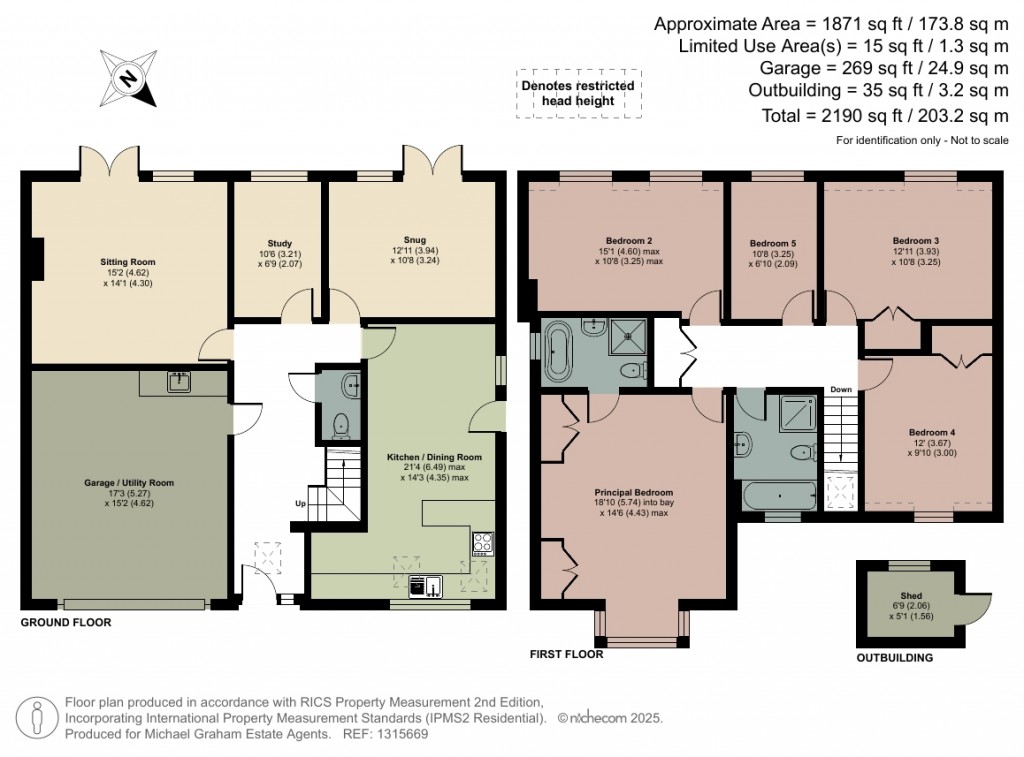 Floorplans For Elm Brook Close, Chearsley, HP18