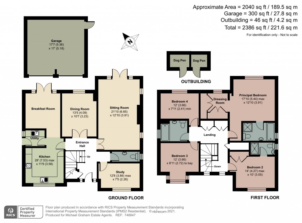 Floorplans For Priory Close, Turvey, MK43