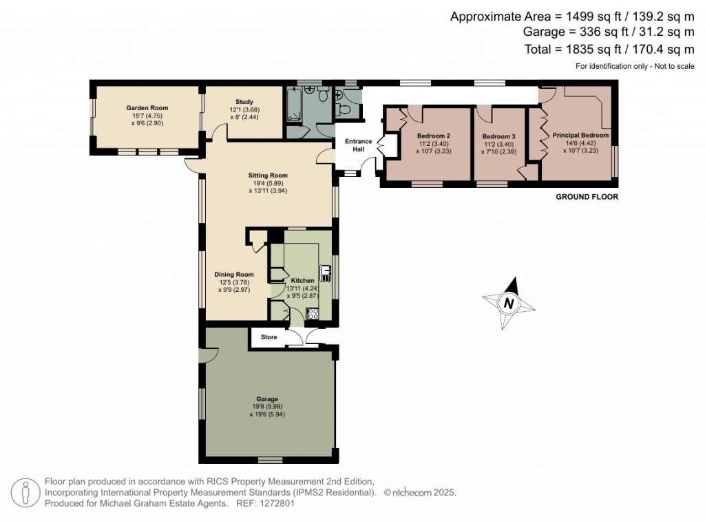 Floorplans For Gold Lane, Biddenham, MK40
