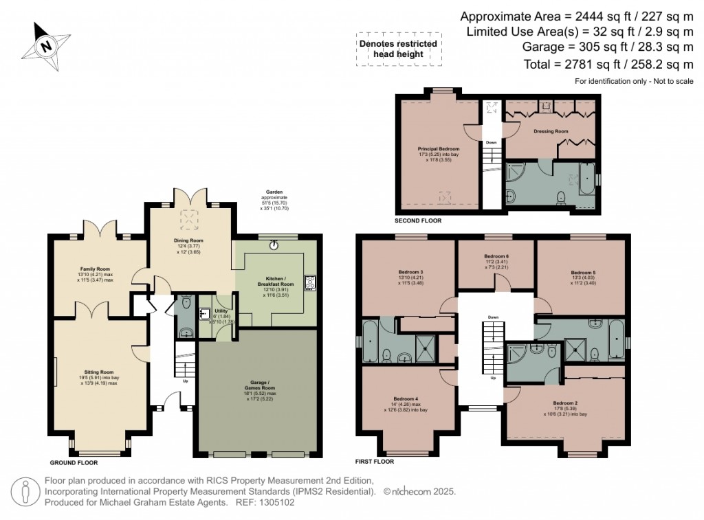 Floorplans For The Brambles, Great Barford, MK44