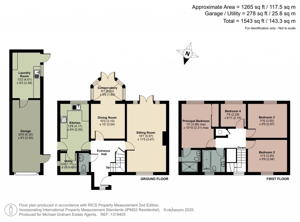 Floorplans For Wentworth Drive, Bedford, MK41