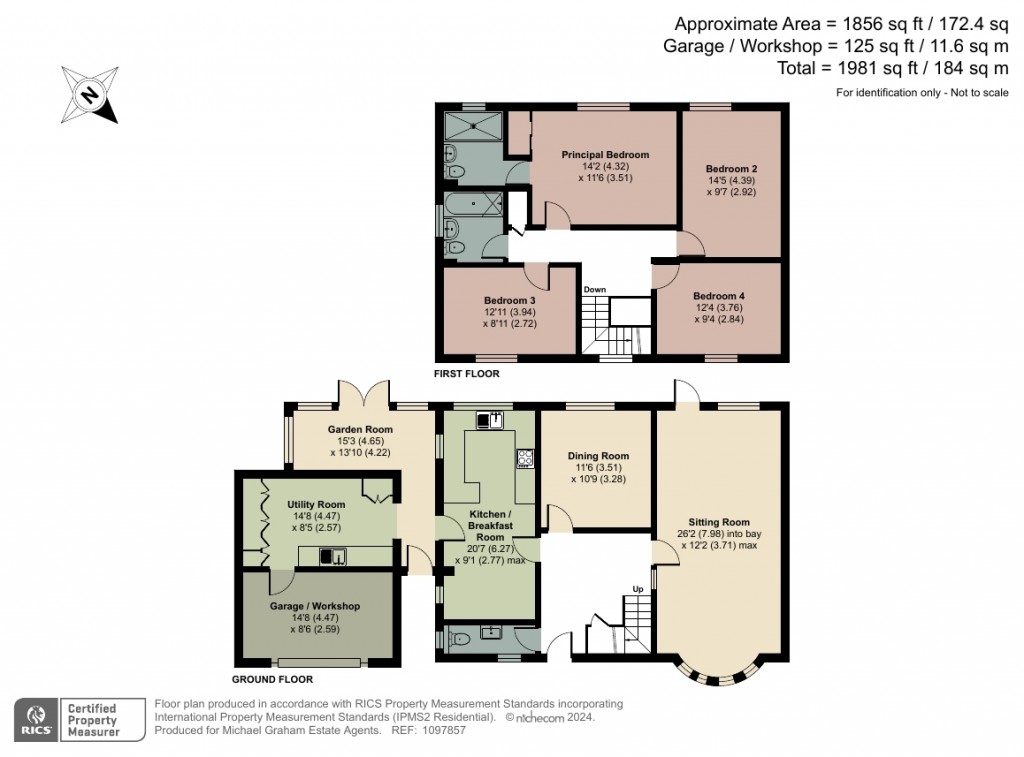 Floorplans For Hall Close, Maids Moreton, MK18