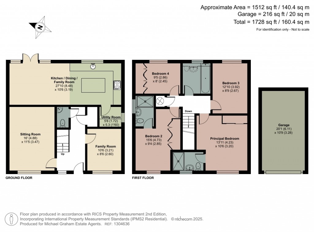 Floorplans For Stairs Lane, Steeple Claydon, MK18
