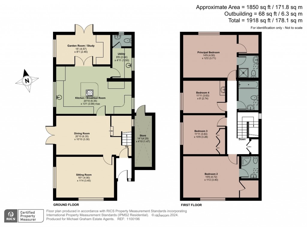 Floorplans For Benslow Lane, Hitchin, SG4