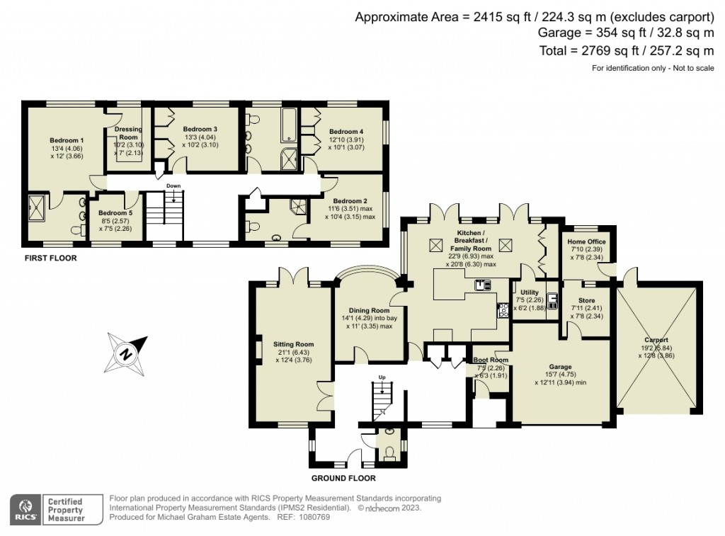 Floorplans For Manor Close, Letchworth Garden City, SG6