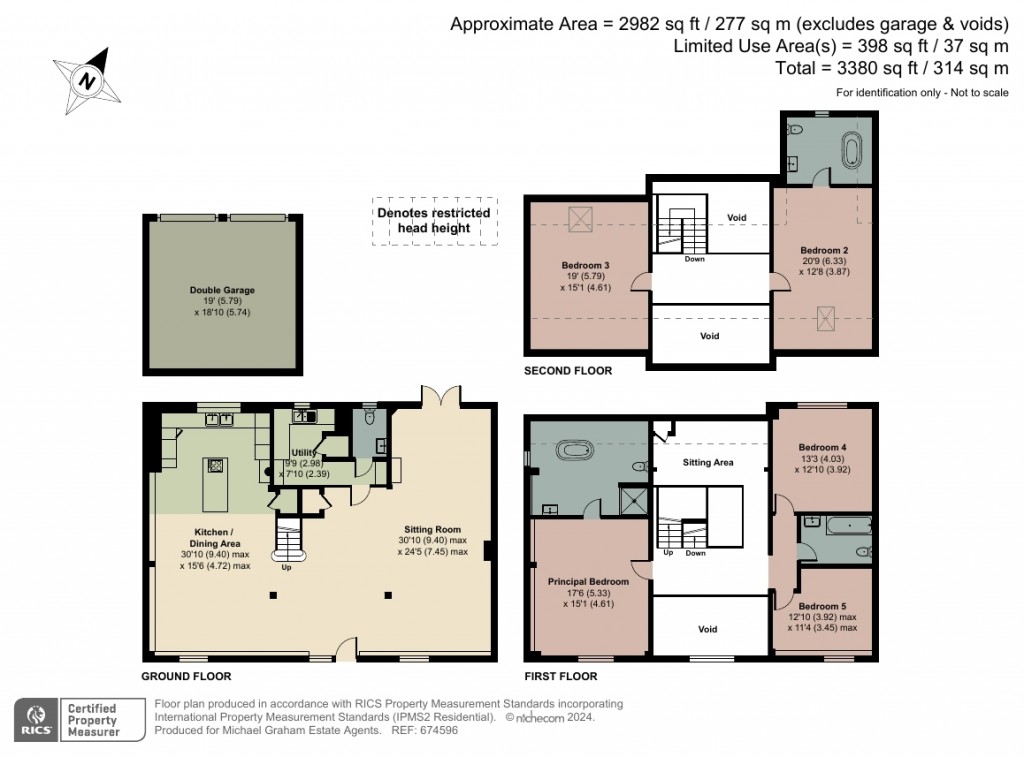 Floorplans For Country Oaks, Hitchin Road, SG15