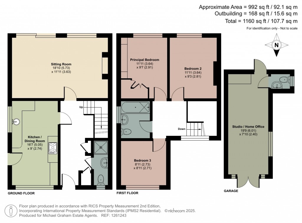Floorplans For Grovelands Avenue, Hitchin, SG4